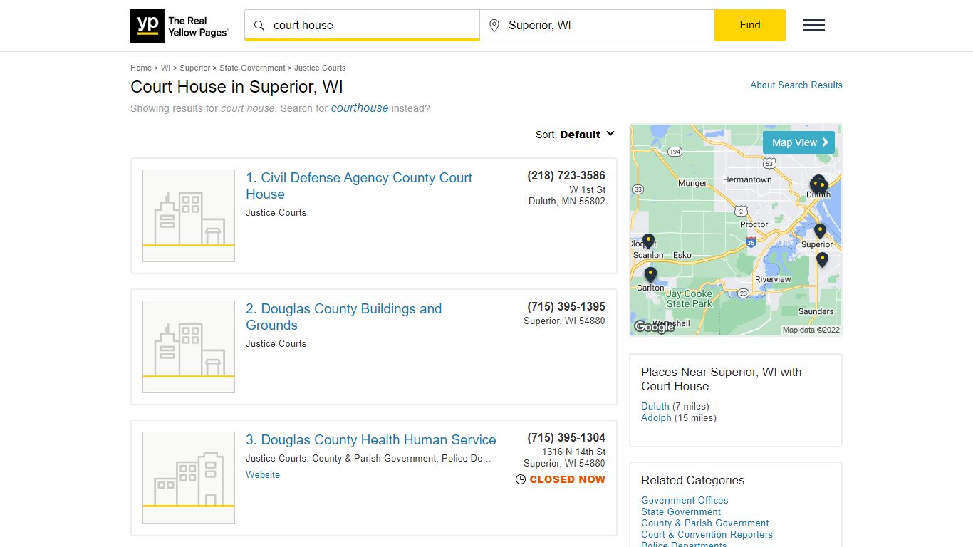 Court House in Superior, WI with Reviews - YP.com - Yellow Pages